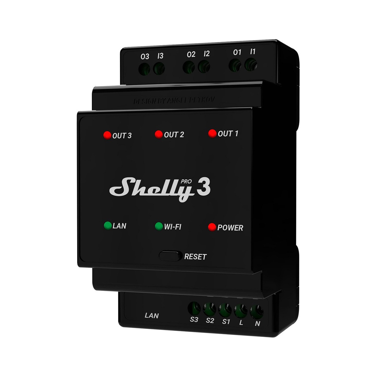 Shelly Relais 'Pro 3' WLAN LAN 3x 16A 3 Kanäle 3 Phasen Max. 48A BT DIN-Rail — Buy in Cyprus with Fast Delivery