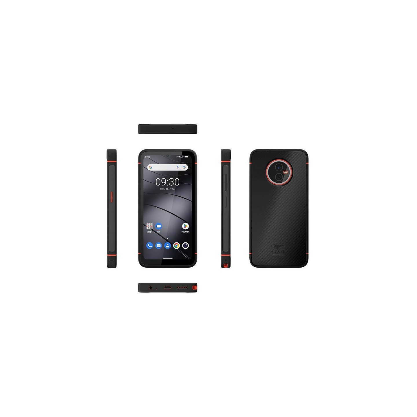 GIGASET GX4 PRO Black Android 12 15.4 cm 6.1 Zoll HD+ Display 16 MP Frontkamera Wechselakku IP68 MIL-STD-810H Militrs...