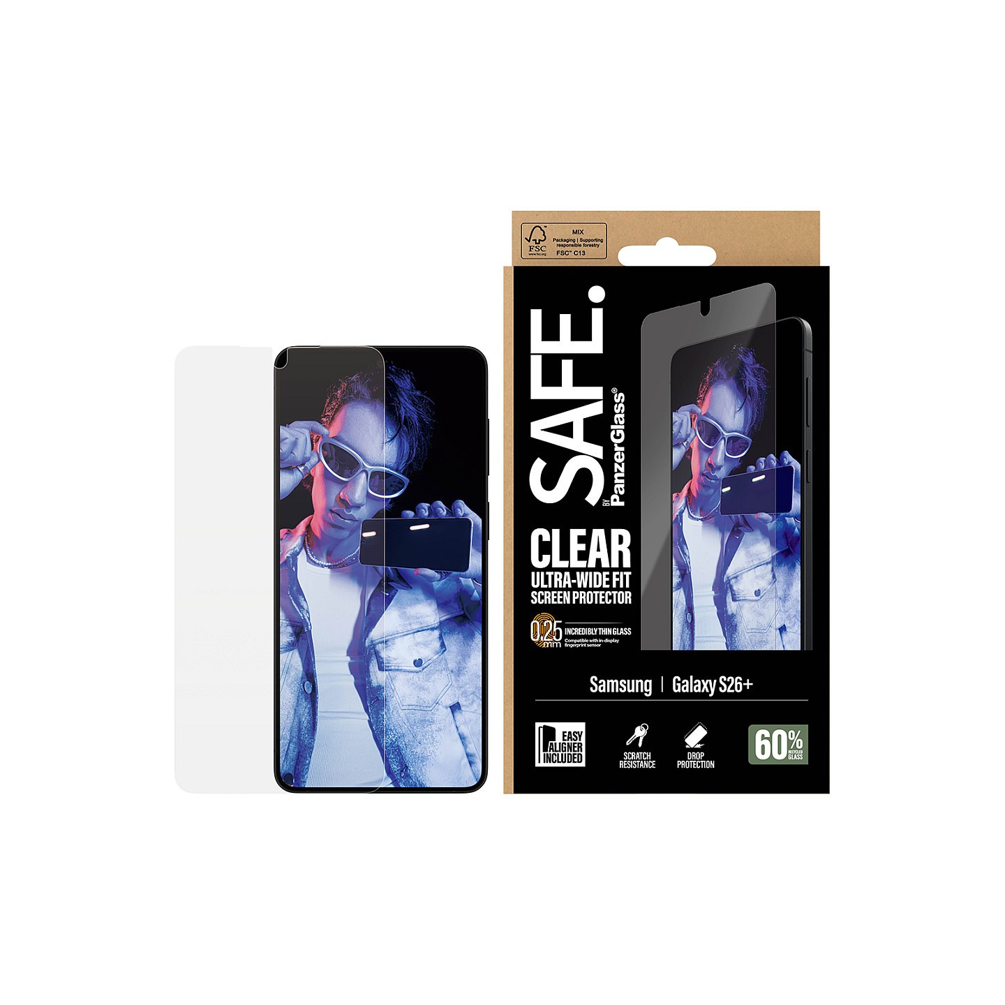 PanzerGlass SAFE Displayschutz Samsung Galaxy S26+ Ultra-Wide Fit EasyAligner — Buy in Cyprus with Fast Delivery