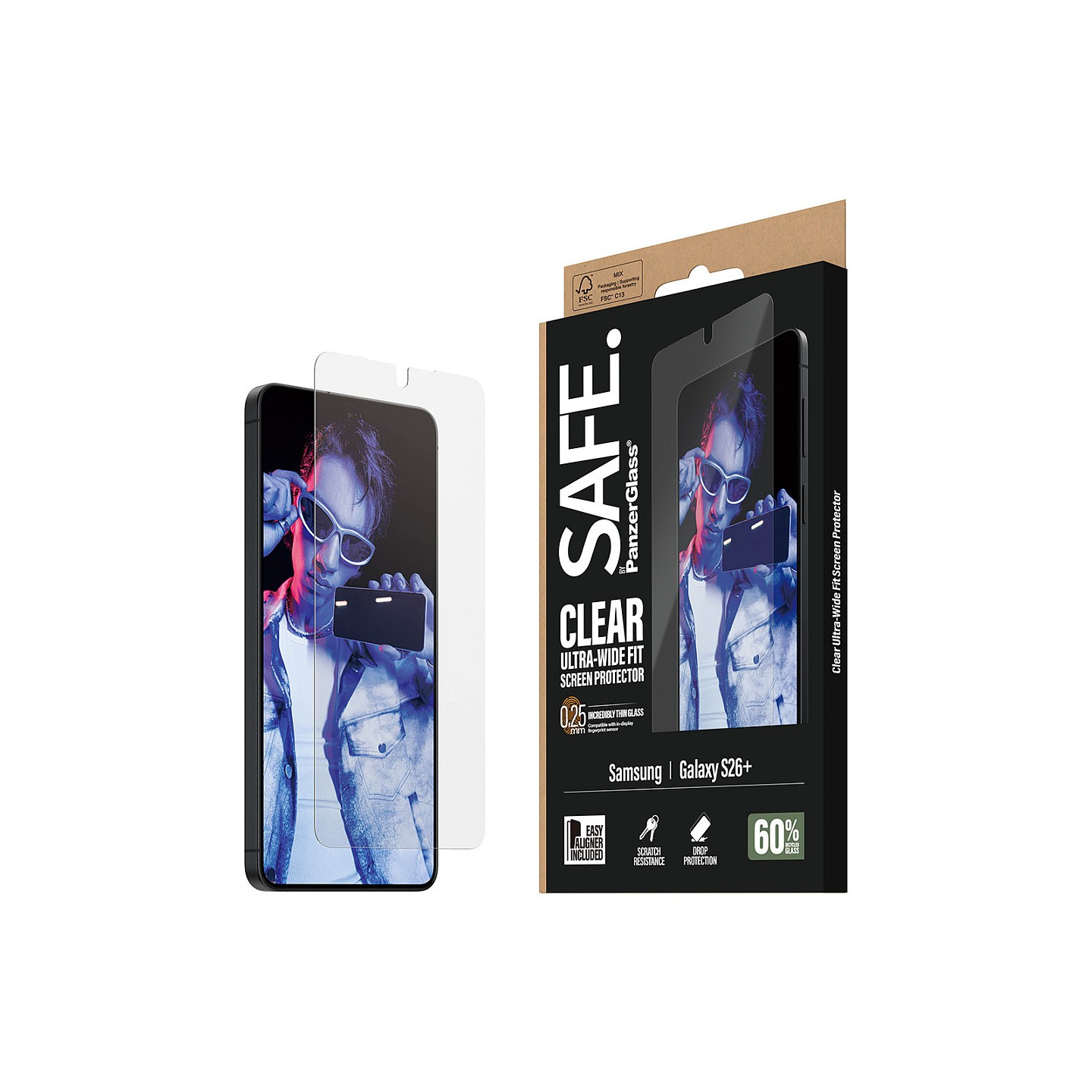 PanzerGlass SAFE Displayschutz Samsung Galaxy S26+ Ultra-Wide Fit EasyAligner — Buy in Cyprus with Fast Delivery