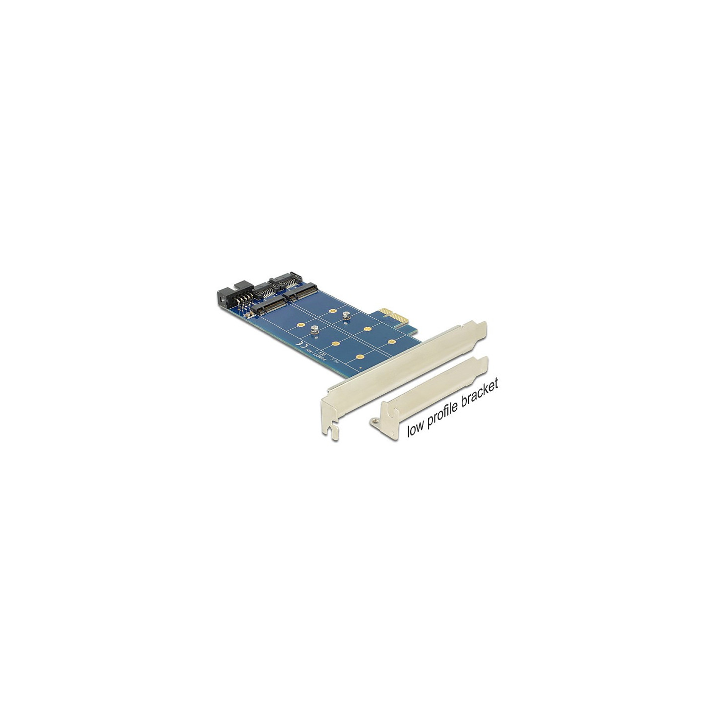 PCI Express x1 Karte to 2 x intern M.2 NGFF — Buy in Cyprus with Fast Delivery