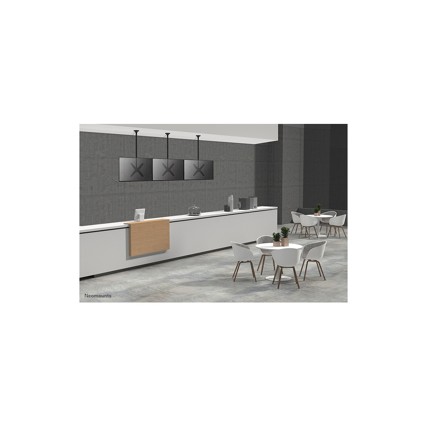 Neomounts Deckenhalterung für Flachbildschirme Fernseher bis 75' 50KG FPMA-C340BLACK — Buy in Cyprus with Fast Delivery