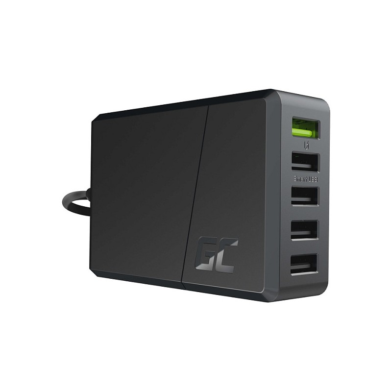 Green Cell Charger 52W 5-Port USB3.0 Schwarz — Buy in Cyprus with Fast Delivery