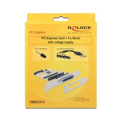 PCI Express x1 Karte zu 4 x Seriell mit Spannungsversorgung — Buy in Cyprus with Fast Delivery