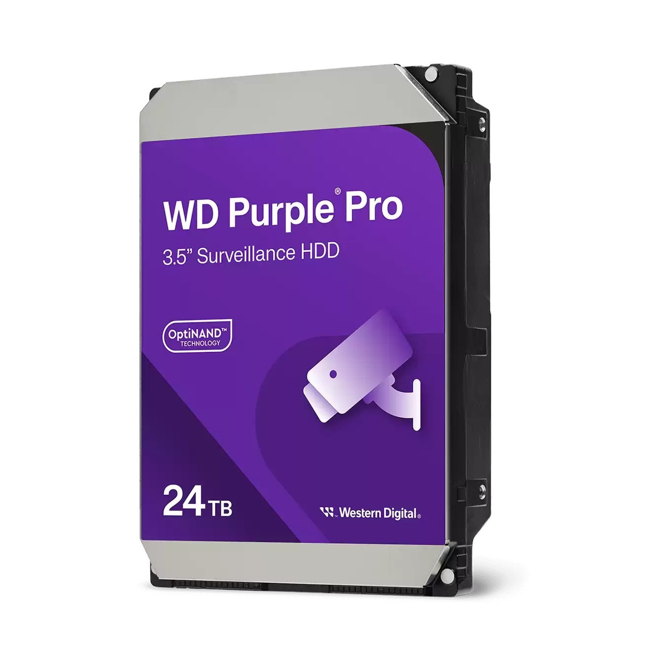 WD Purple Pro - WD240PURP - 24TB 3.5" SATA III HDD, 7200 RPM, 512MB Cache, Surveillance-Optimized