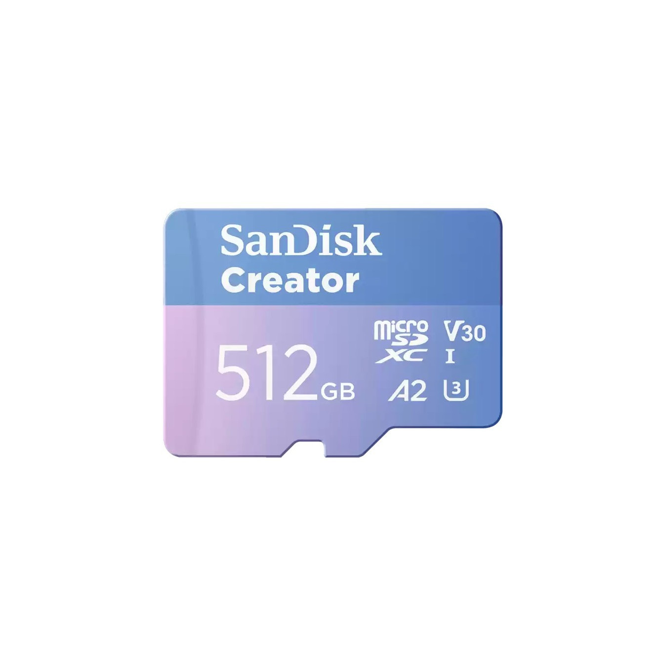 SanDisk Creator MicroSDXC Card - Blue, 512GB, UHS-I, 190MB/s Read / 130MB/s Write — Buy in Cyprus with Fast Delivery
