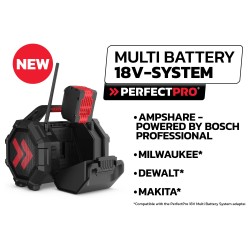 PerfectPro ROCKTAGON 18V Baustellenradio — Buy in Cyprus with Fast Delivery