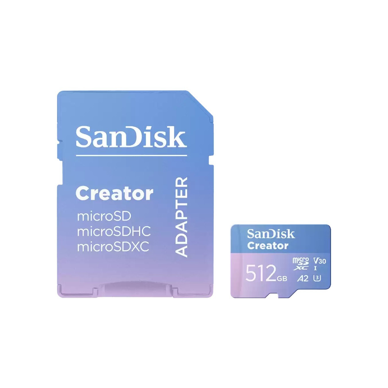 SanDisk Creator MicroSDXC Card - Blue, 512GB, UHS-I, 190MB/s Read / 130MB/s Write — Buy in Cyprus with Fast Delivery