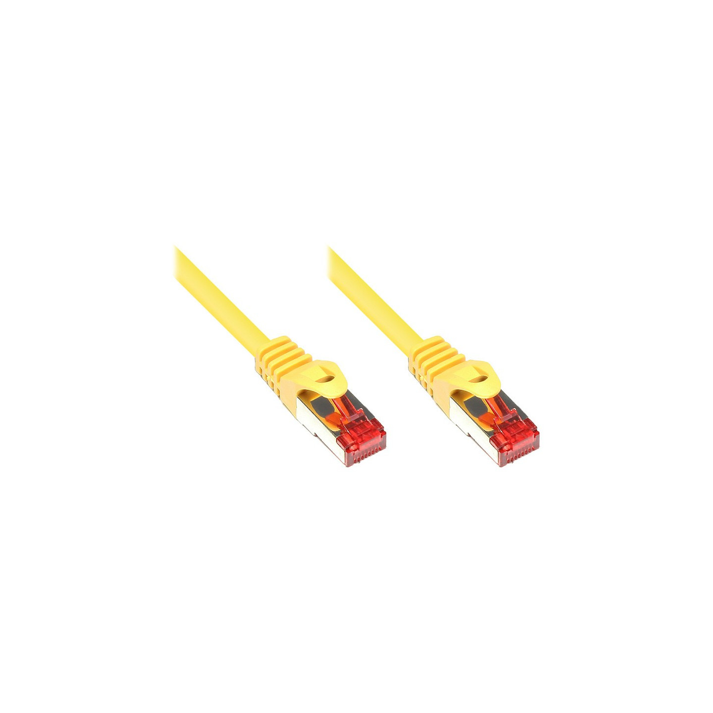 RNS® Patchkabel mit Rastnasenschutz. Cat. 6. S FTP. PiMF. PVC. 250MHz. gelb. 3m. Good Connections®