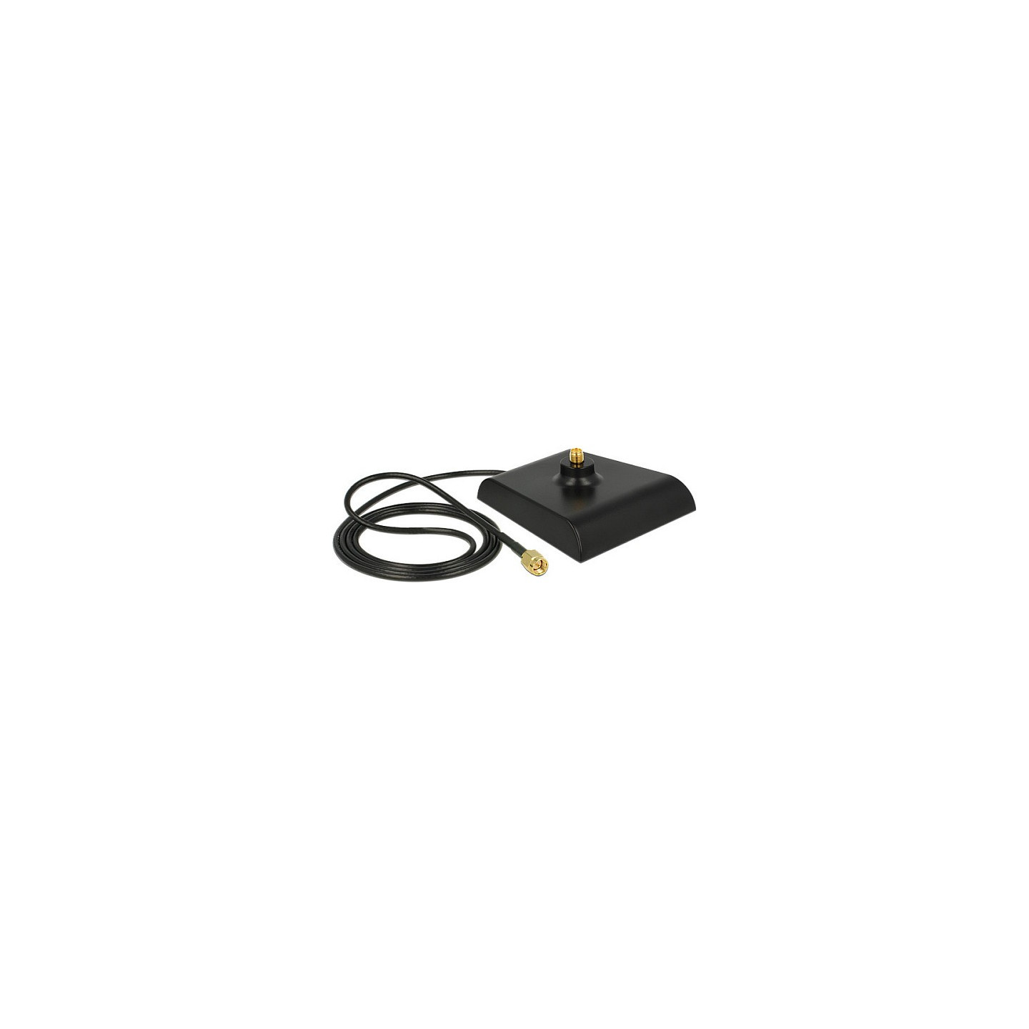 Delock Antennenfuß SMA Stecker to SMA Buchse 1 m low loss schwarz — Buy in Cyprus with Fast Delivery