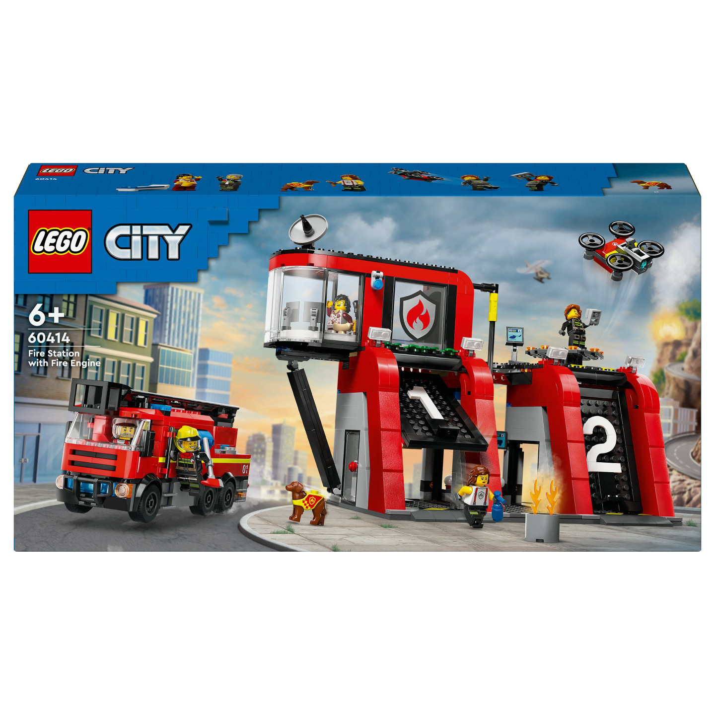 LEGO City Feuerwehrstation mit Drehleiterfahrzeug 60414 — Buy in Cyprus with Fast Delivery