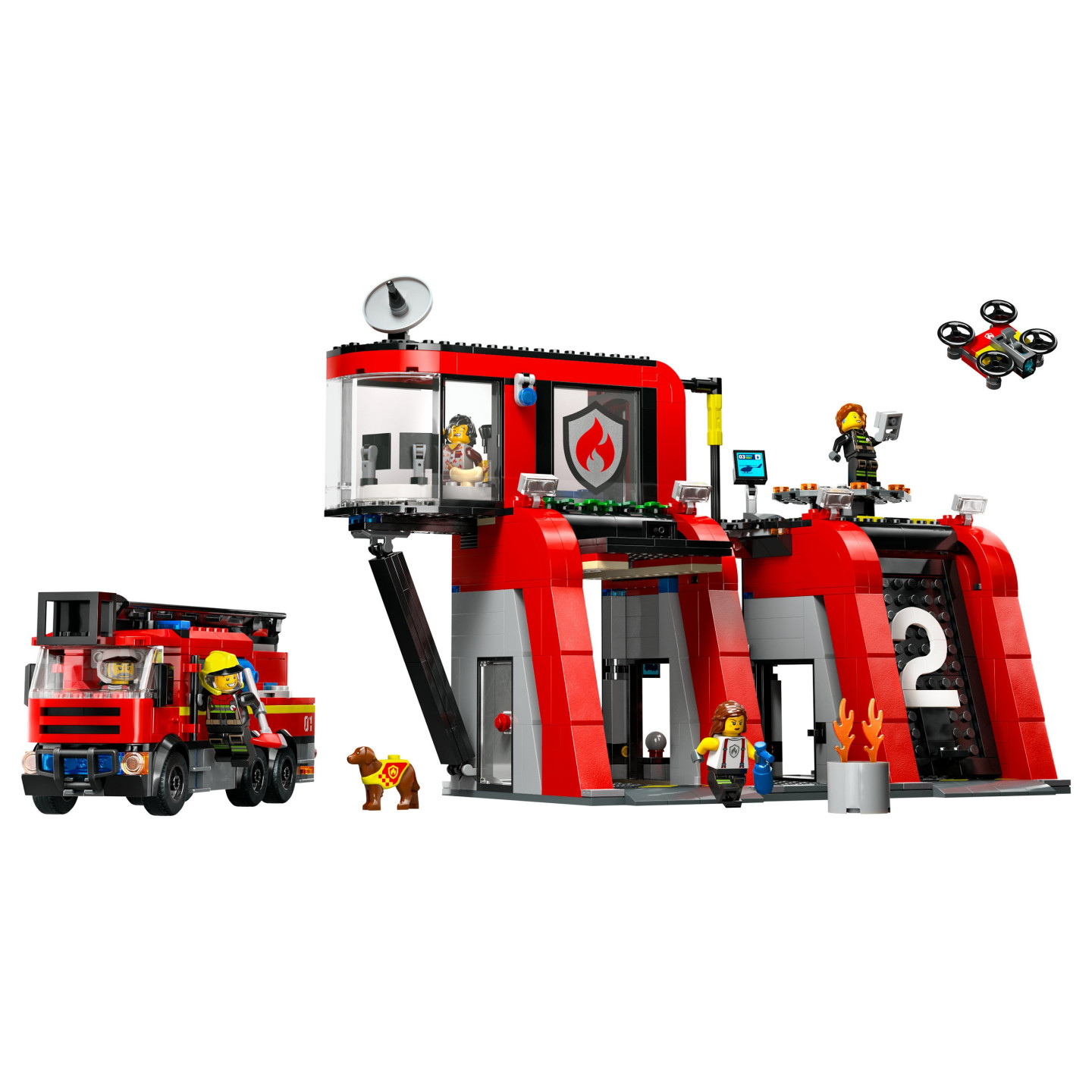 LEGO City Feuerwehrstation mit Drehleiterfahrzeug 60414 — Buy in Cyprus with Fast Delivery