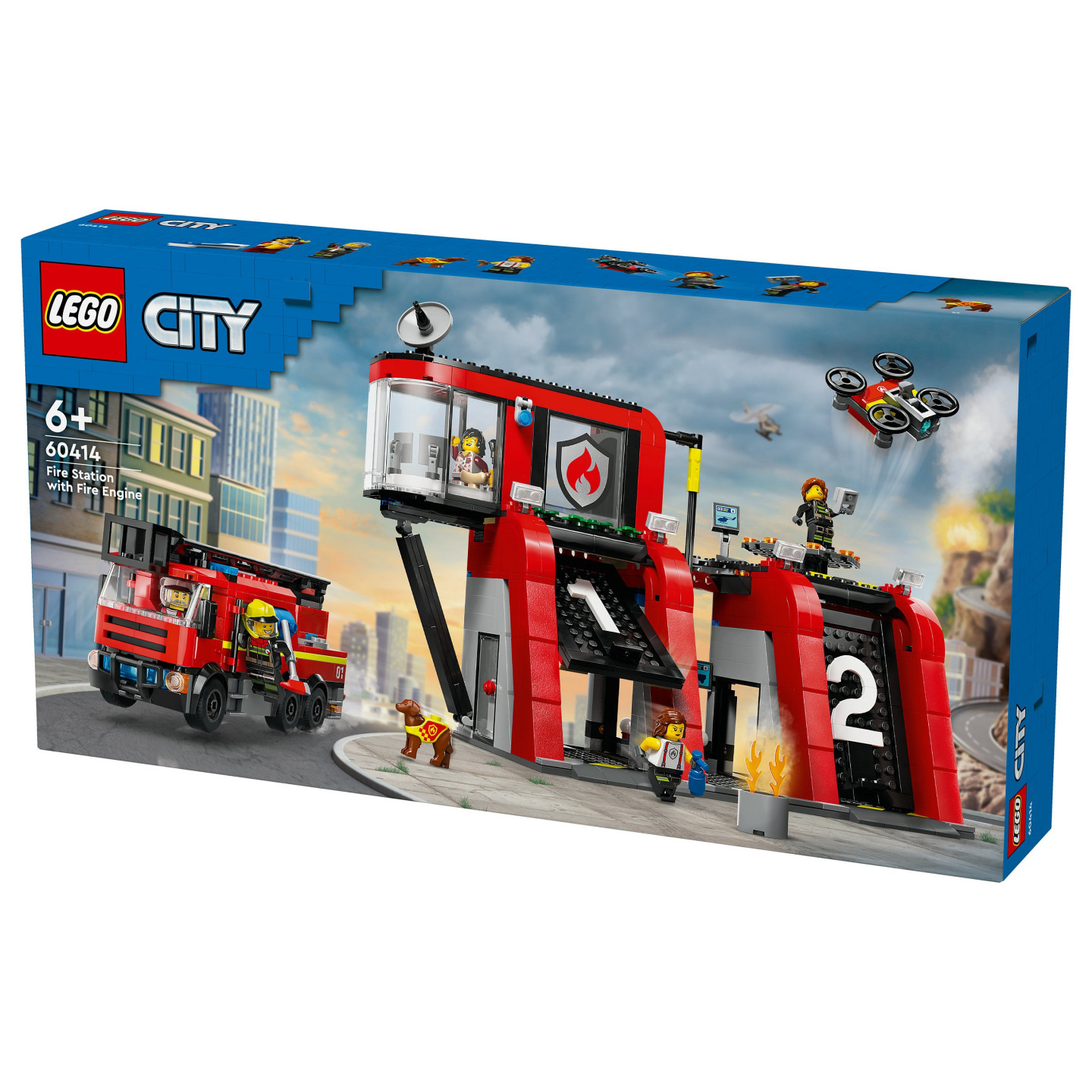 LEGO City Feuerwehrstation mit Drehleiterfahrzeug 60414 — Buy in Cyprus with Fast Delivery