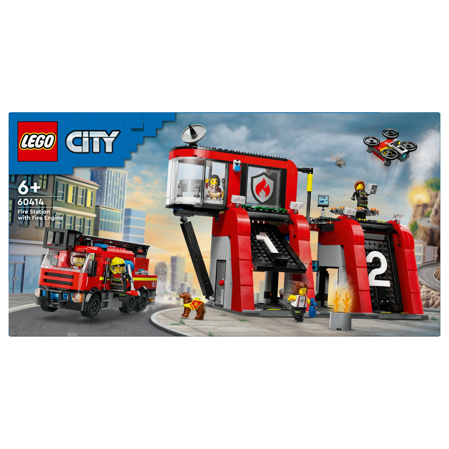 LEGO City Feuerwehrstation mit Drehleiterfahrzeug 60414 — Buy in Cyprus with Fast Delivery