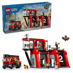 LEGO City Feuerwehrstation mit Drehleiterfahrzeug 60414 — Buy in Cyprus with Fast Delivery