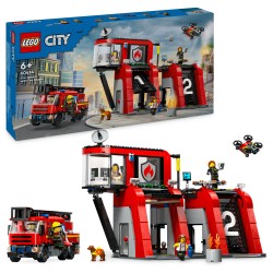 LEGO City Feuerwehrstation mit Drehleiterfahrzeug 60414 — Buy in Cyprus with Fast Delivery