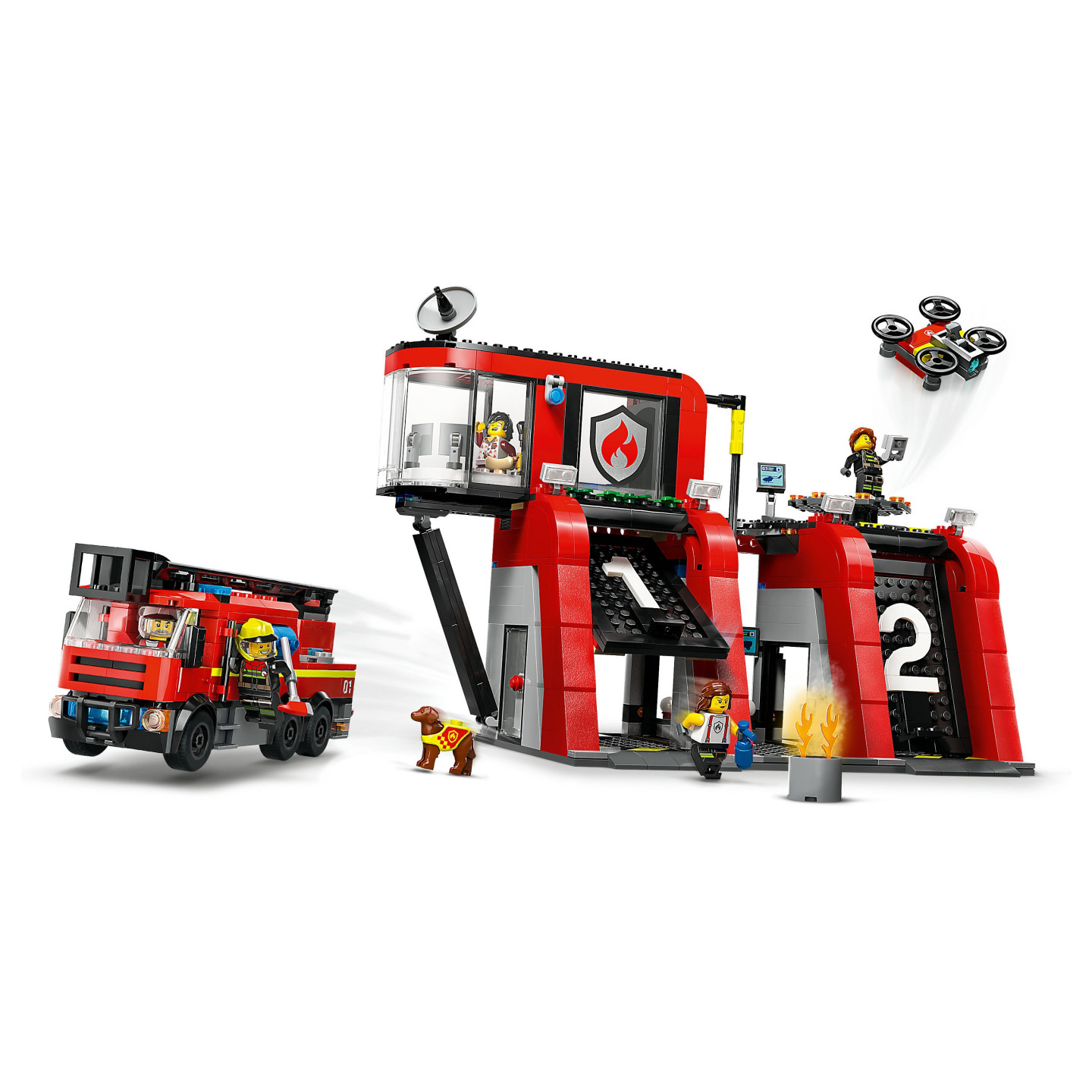 LEGO City Feuerwehrstation mit Drehleiterfahrzeug 60414 — Buy in Cyprus with Fast Delivery