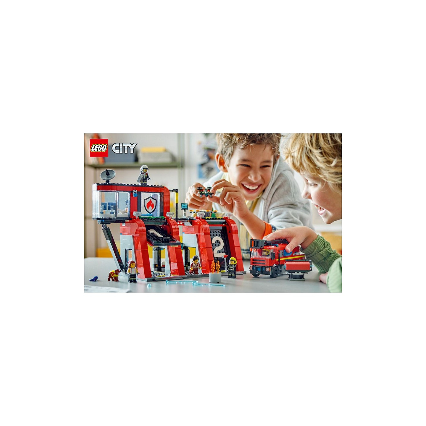 LEGO City Feuerwehrstation mit Drehleiterfahrzeug 60414 — Buy in Cyprus with Fast Delivery