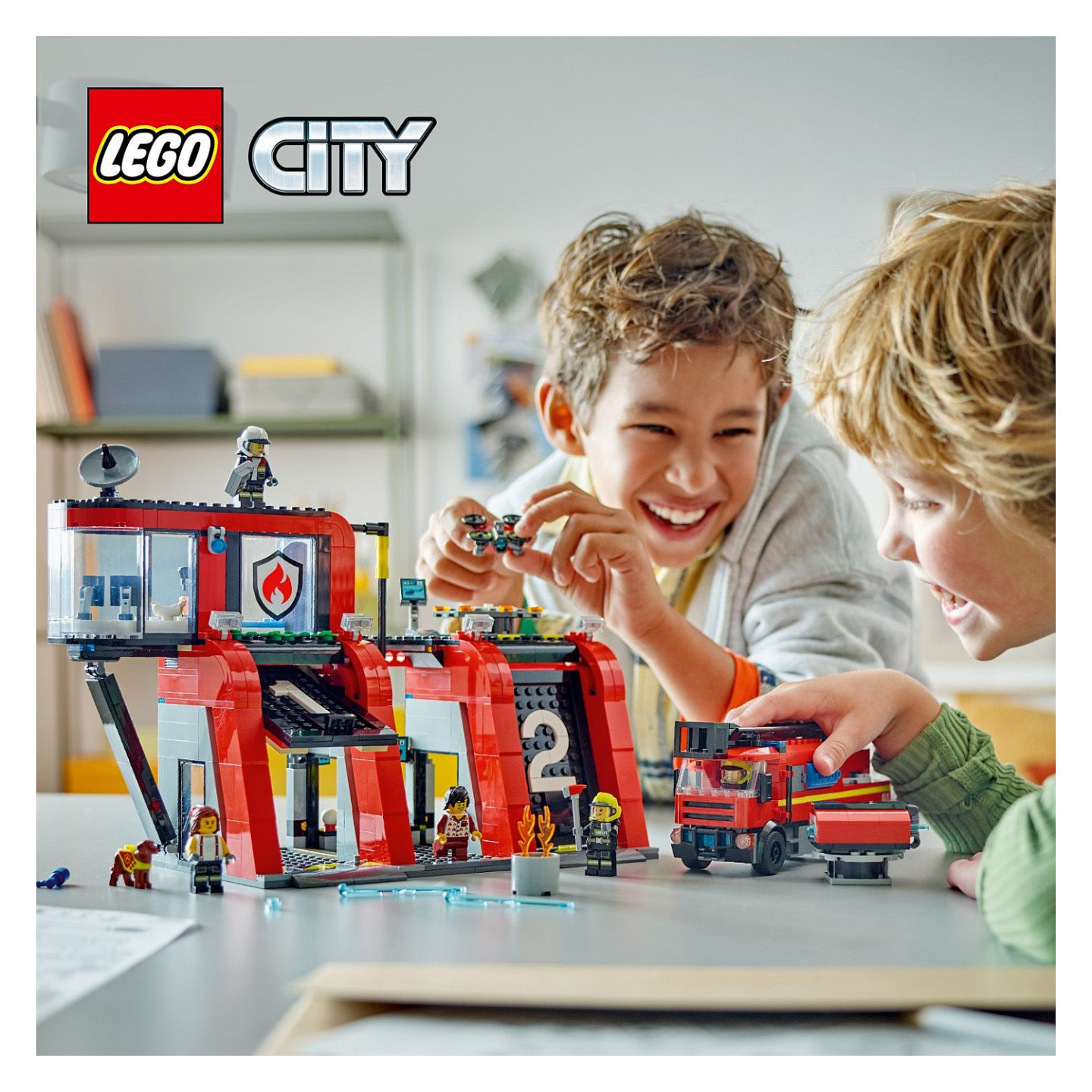 LEGO City Feuerwehrstation mit Drehleiterfahrzeug 60414 — Buy in Cyprus with Fast Delivery