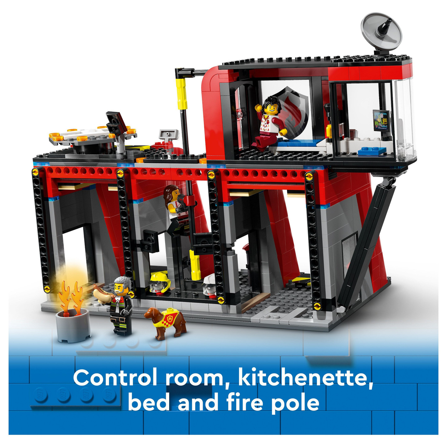 LEGO City Feuerwehrstation mit Drehleiterfahrzeug 60414 — Buy in Cyprus with Fast Delivery