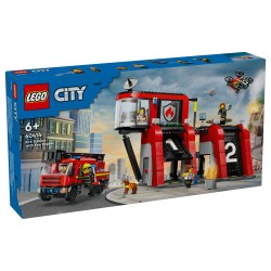 LEGO City Feuerwehrstation mit Drehleiterfahrzeug 60414 — Buy in Cyprus with Fast Delivery