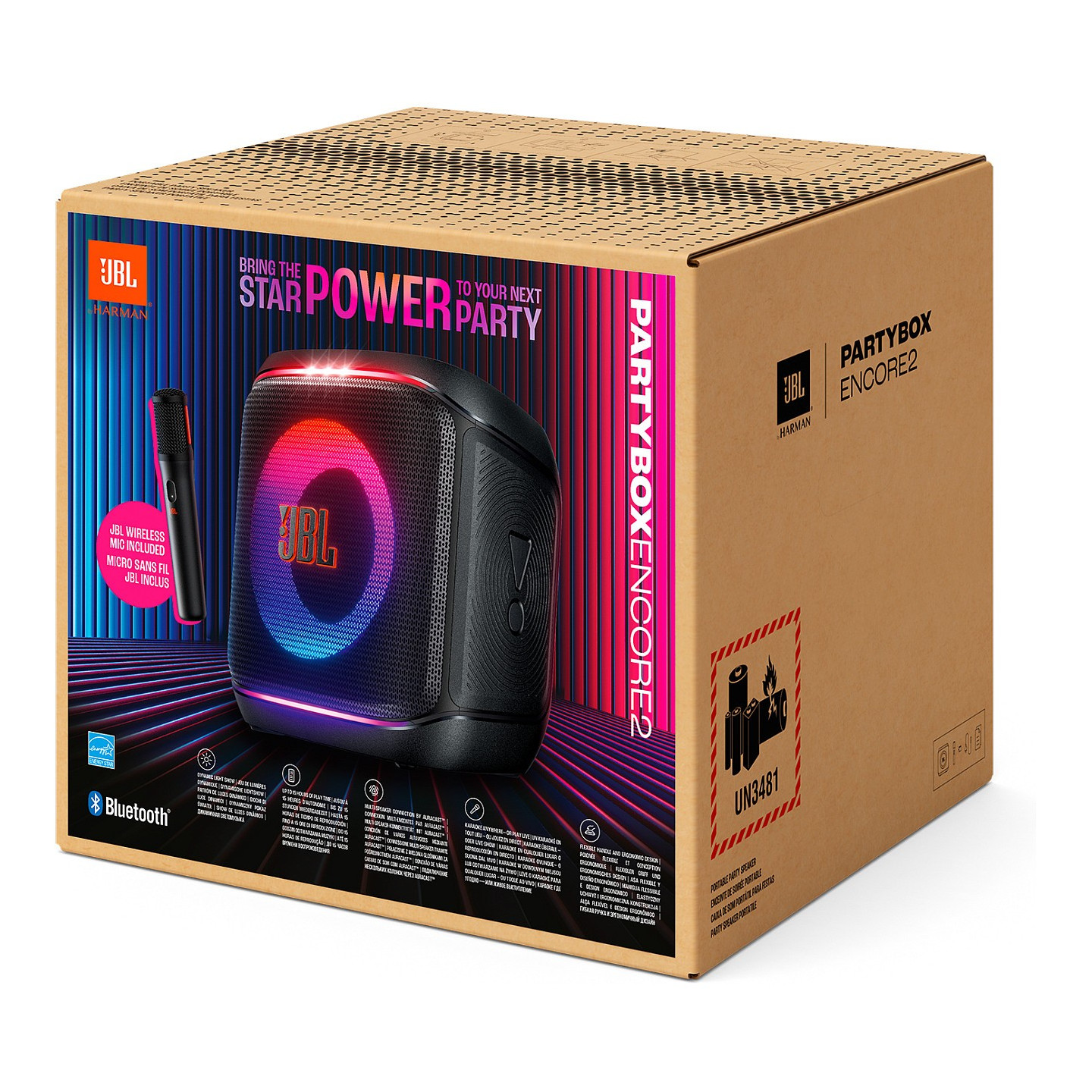JBL PartyBox Encore 2 Bluetooth-Lautsprecher 100W schwarz mit Akku und Lichteffekten — Buy in Cyprus with Fast Delivery