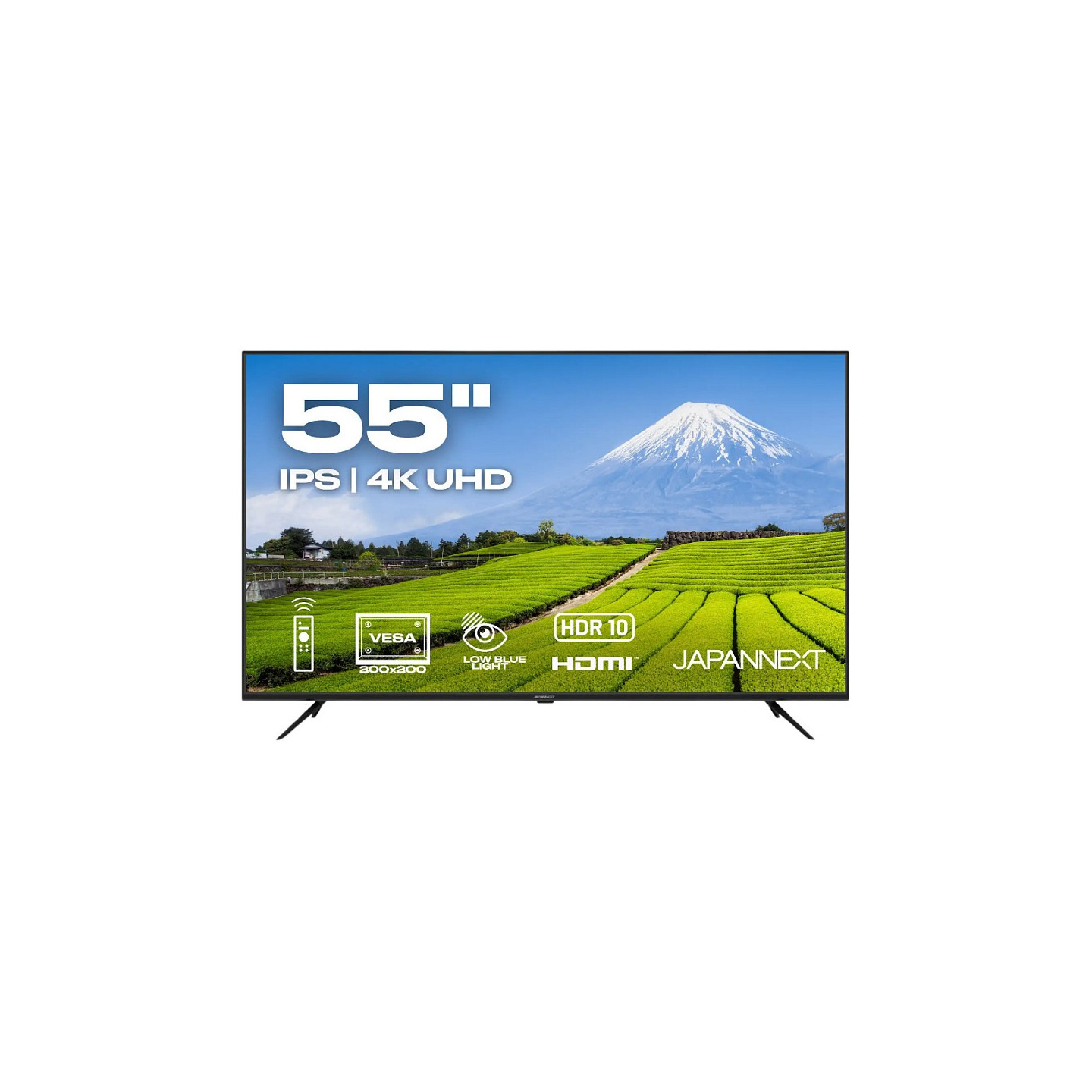 139.0cm 55' (3840x2160) JAPANNEXT JN-IPS550UHD60F 16:9 IPS 60Hz HDMI USB WLAN Speaker Black — Buy in Cyprus with Fast Delivery