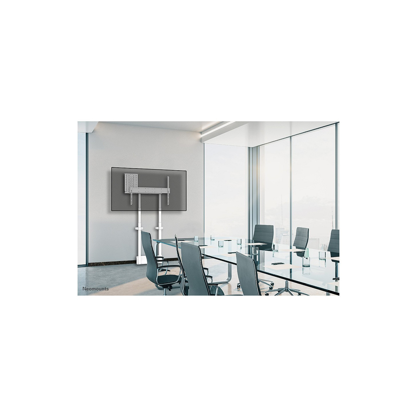 Neomounts Motorisierte Wandhalterung für Flachbild-Fernseher bis 100'' (254 cm) 110Kg WL55-875WH1 White