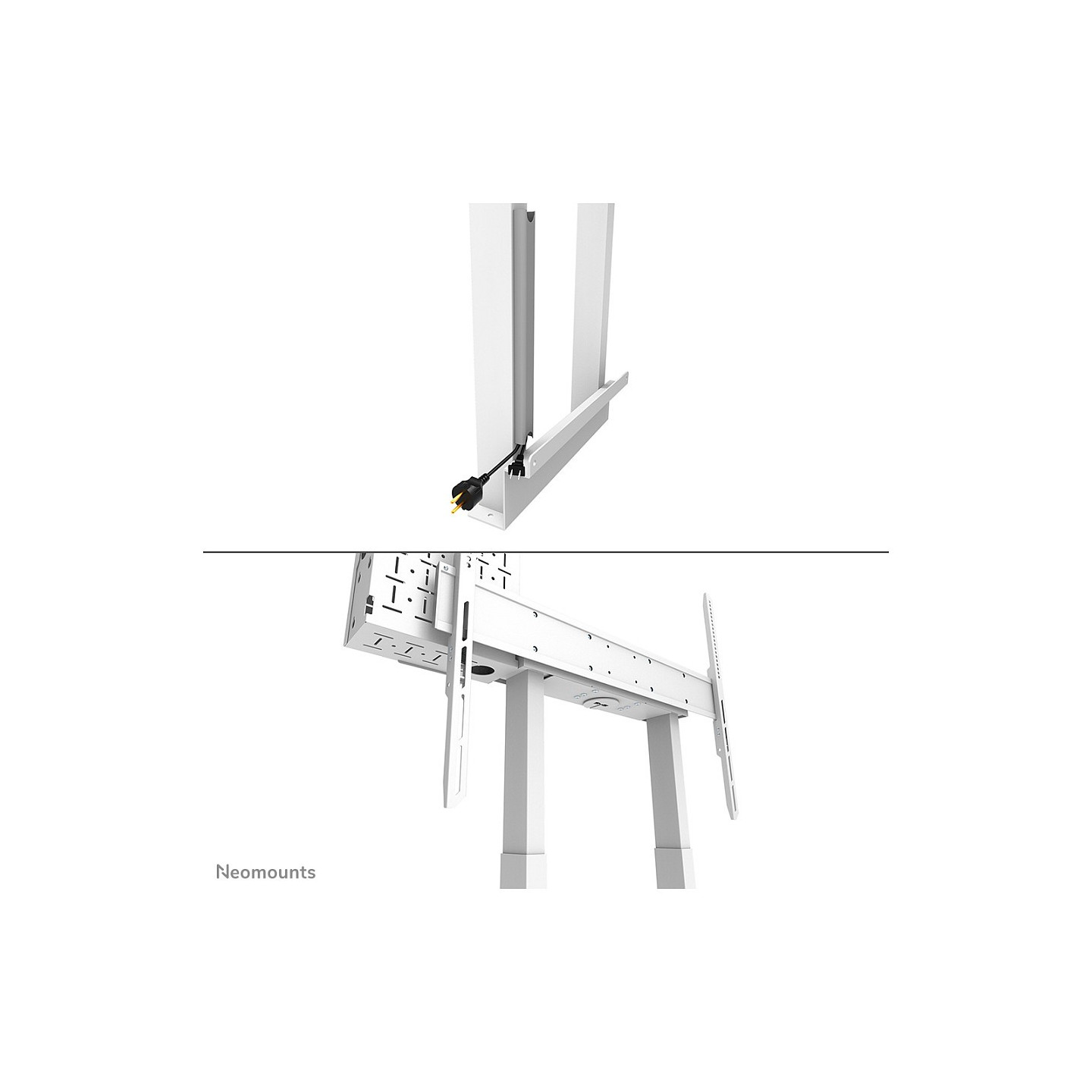 Neomounts Motorisierte Wandhalterung für Flachbild-Fernseher bis 100'' (254 cm) 110Kg WL55-875WH1 White
