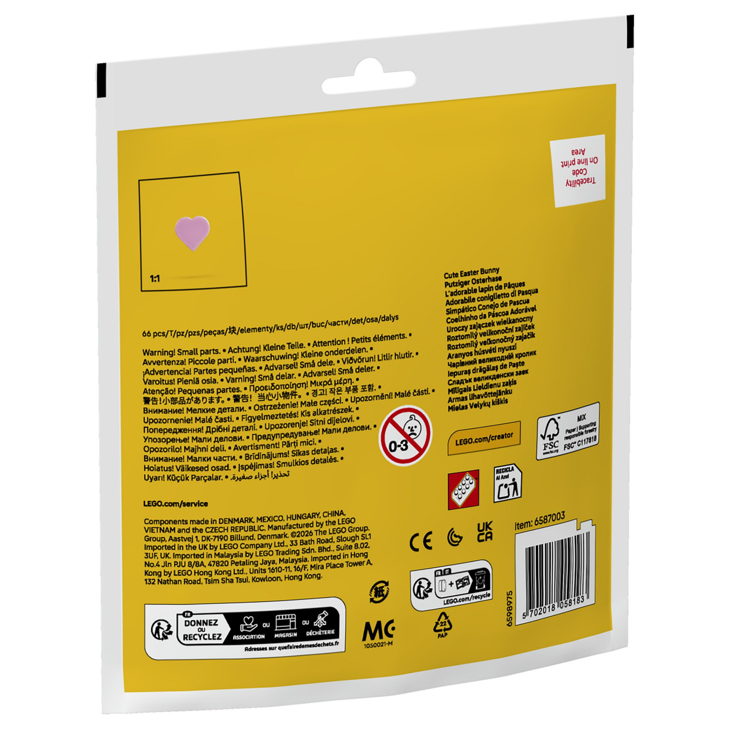 LEGO 30716 Creator Putziger Osterhase (Polybag) — Buy in Cyprus with Fast Delivery