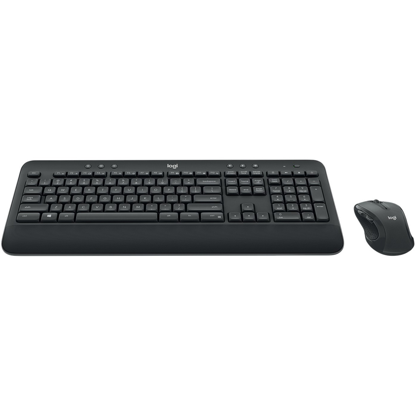 Logitech MK545 Advanced Wireless Desktop Set - MK545 - Full-size Wireless Keyboard & Mouse, Black, US QWERTY