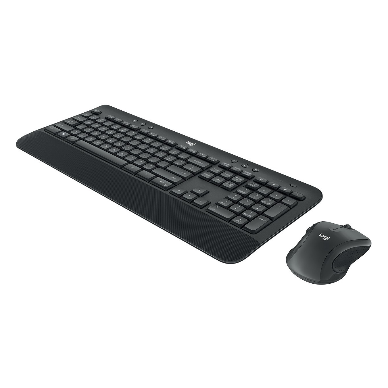 Logitech MK545 Advanced Wireless Desktop Set - MK545 - Full-size Wireless Keyboard & Mouse, Black, US QWERTY