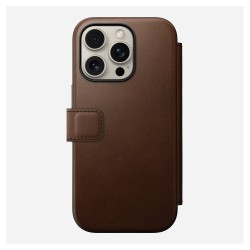 Nomad Modern Leather Folio iPhone 16 Pro Brown — Buy in Cyprus with Fast Delivery