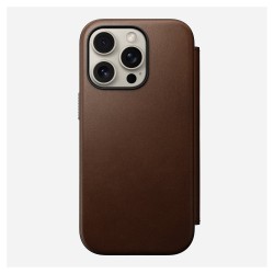 Nomad Modern Leather Folio iPhone 16 Pro Brown — Buy in Cyprus with Fast Delivery