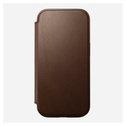 Nomad Modern Leather Folio iPhone 16 Pro Brown — Buy in Cyprus with Fast Delivery