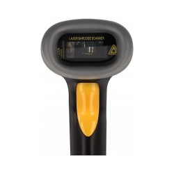 Delock USB Barcode Scanner 1D mit Anschlusskabel und Halterung - Laser - schwarz — Buy in Cyprus with Fast Delivery