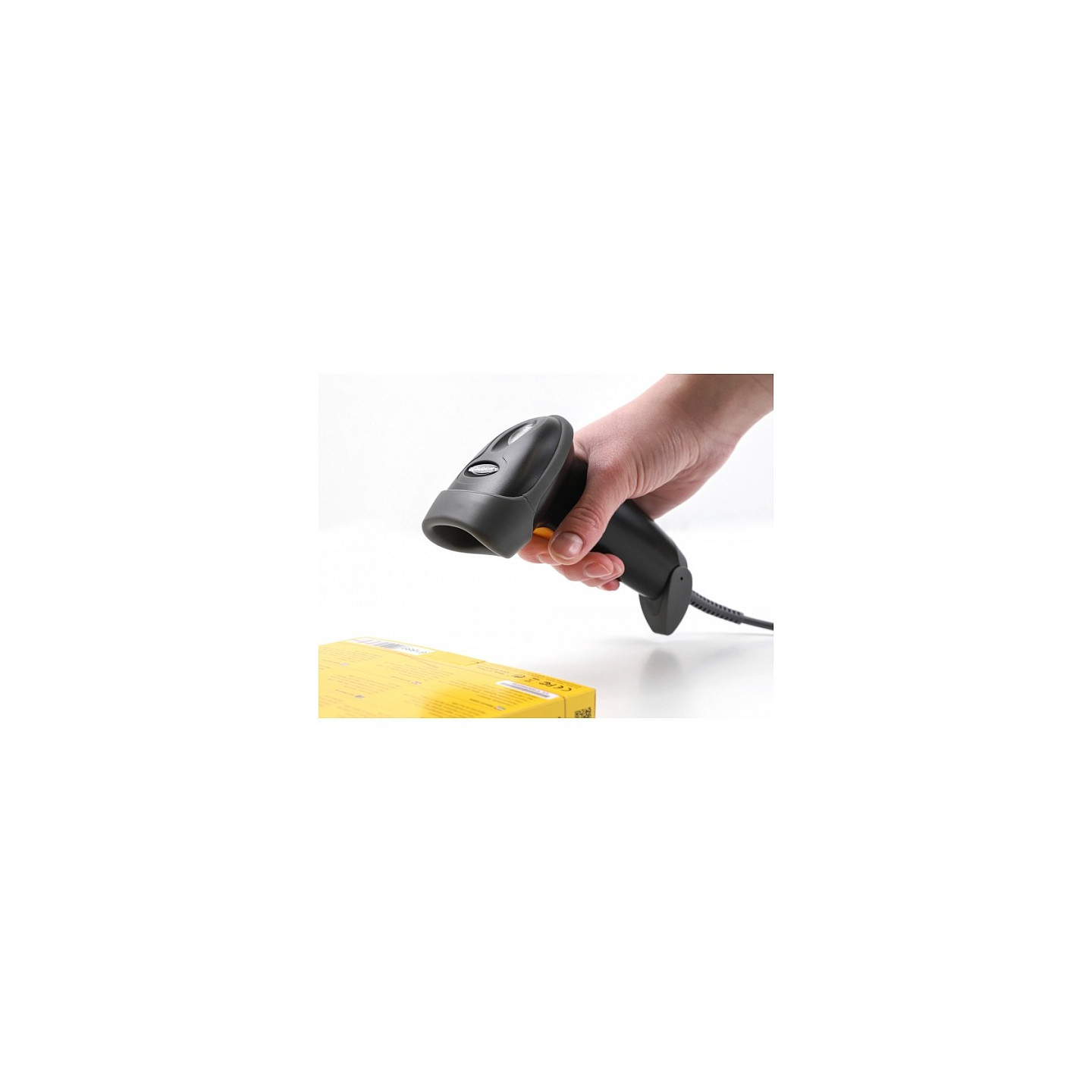 Delock USB Barcode Scanner 1D mit Anschlusskabel und Halterung - Laser - schwarz — Buy in Cyprus with Fast Delivery