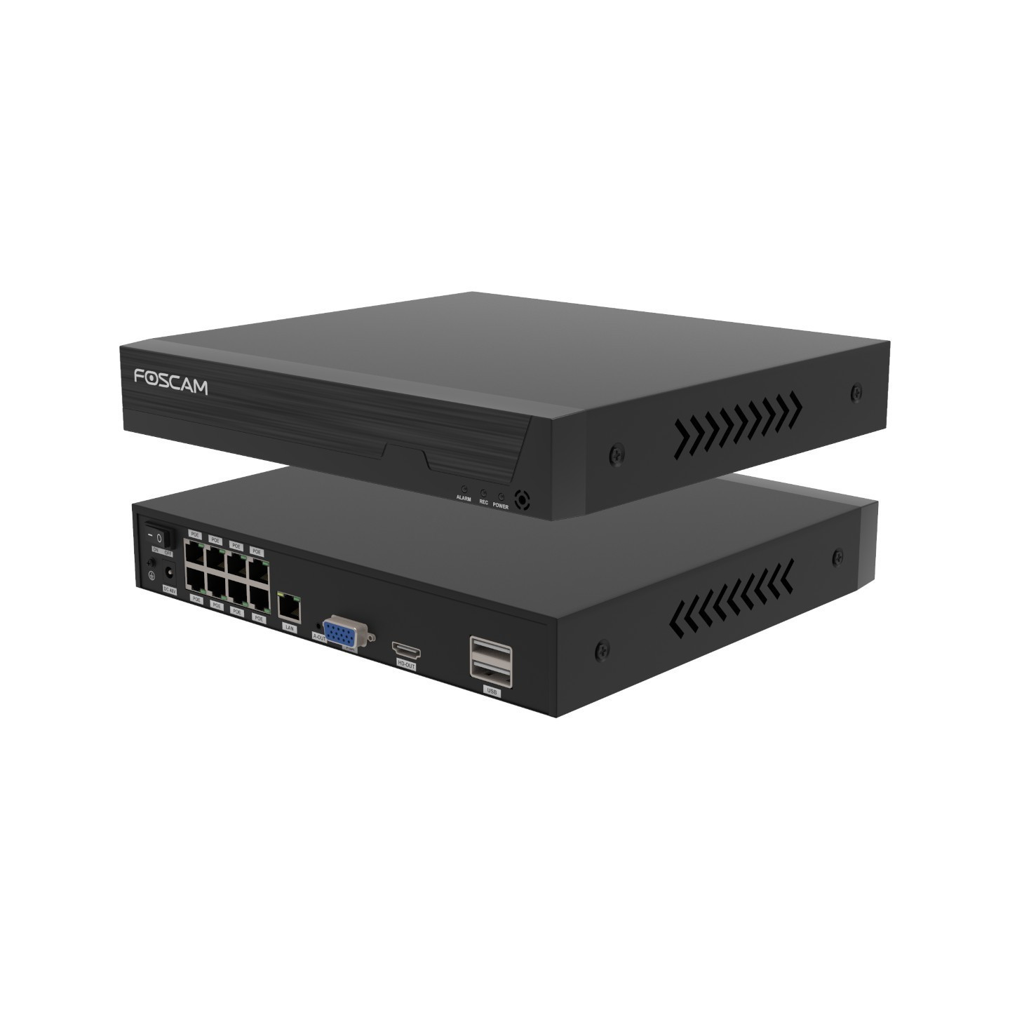 FOSCAM FN9108E-B4-2T Überwachungskameraset 4 Kameras mit Recorder Schwarz — Buy in Cyprus with Fast Delivery