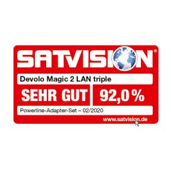 devolo Magic 2 LAN triple Powerline Starter Kit Powerline bis zu 2.400 Mbit s. 3x Gigabit LAN (pro Einheit)