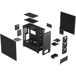 Buy Fractal Design Pop XL Silent - Black - E-ATX/ATX Noise-Dampened Steel Tower ... in Cyprus, Nicosia, Limassol, Larnaka, Pafos