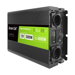 Green Cell KFZ Spannungswandler Power Inverter 12V to 230V 2000W 4000W Display — Buy in Cyprus with Fast Delivery