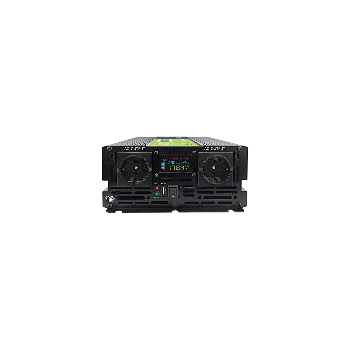 Green Cell KFZ Spannungswandler Power Inverter 12V to 230V 2000W 4000W Display — Buy in Cyprus with Fast Delivery