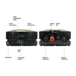 Green Cell KFZ Spannungswandler Power Inverter 12V to 230V 2000W 4000W Display — Buy in Cyprus with Fast Delivery