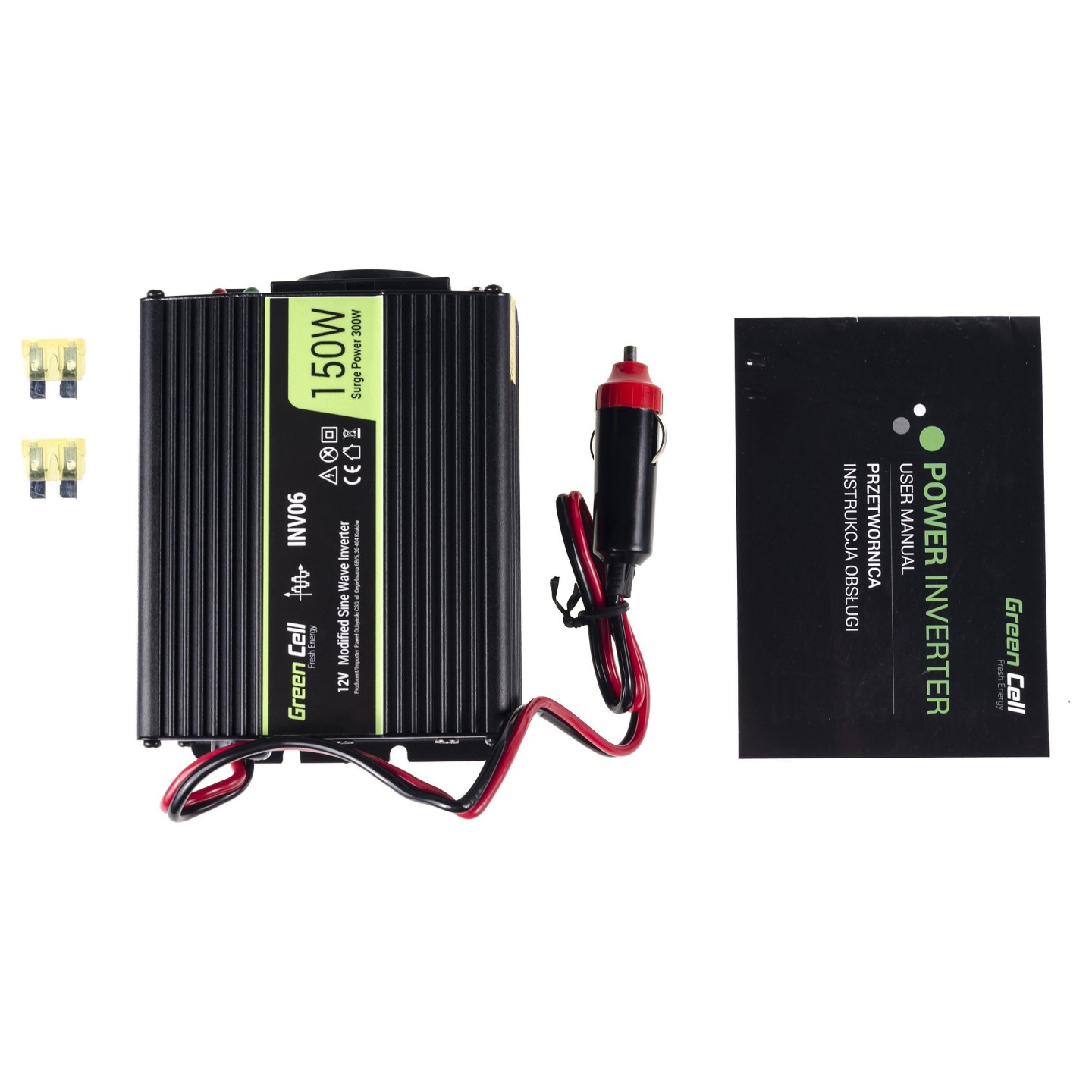 Green Cell KFZ Spannungswandler Power Inverter 12V to 230V 150 300W — Buy in Cyprus with Fast Delivery