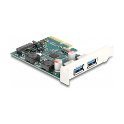 PCI Express x4 Karte zu 2 x extern USB 10 Gbps Typ-A Buchse - Low Profile Formfaktor — Buy in Cyprus with Fast Delivery