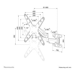 Neomounts Wandhalterung. voll beweglich. für 32-55' Bildschirme 30KG WL70-550BL14 — Buy in Cyprus with Fast Delivery