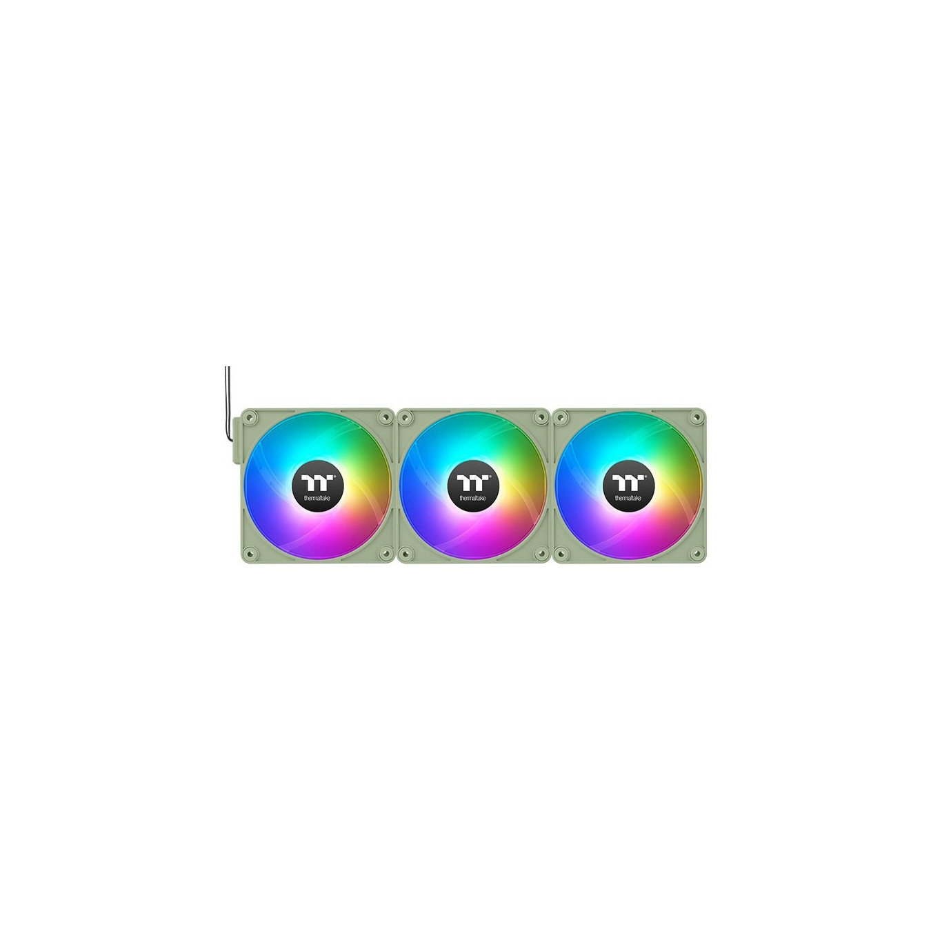 Thermaltake CT140 EX Reverse ARGB Sync Fan Pack - Matcha Green - 140mm, 3‑Pack, PWM, 1800 RPM