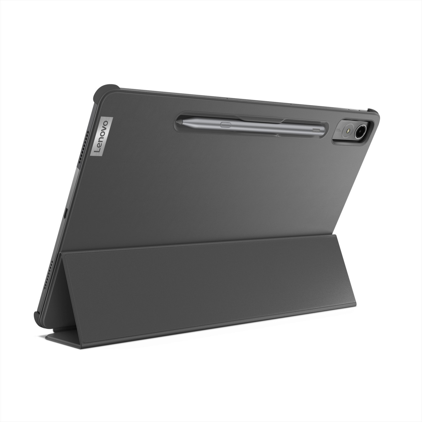 Lenovo Tab P12 Folio Case - ZG38C05252 - Grey PU Leather Stand Cover for 12.6 inch Tablet — Buy in Cyprus with Fast Delivery