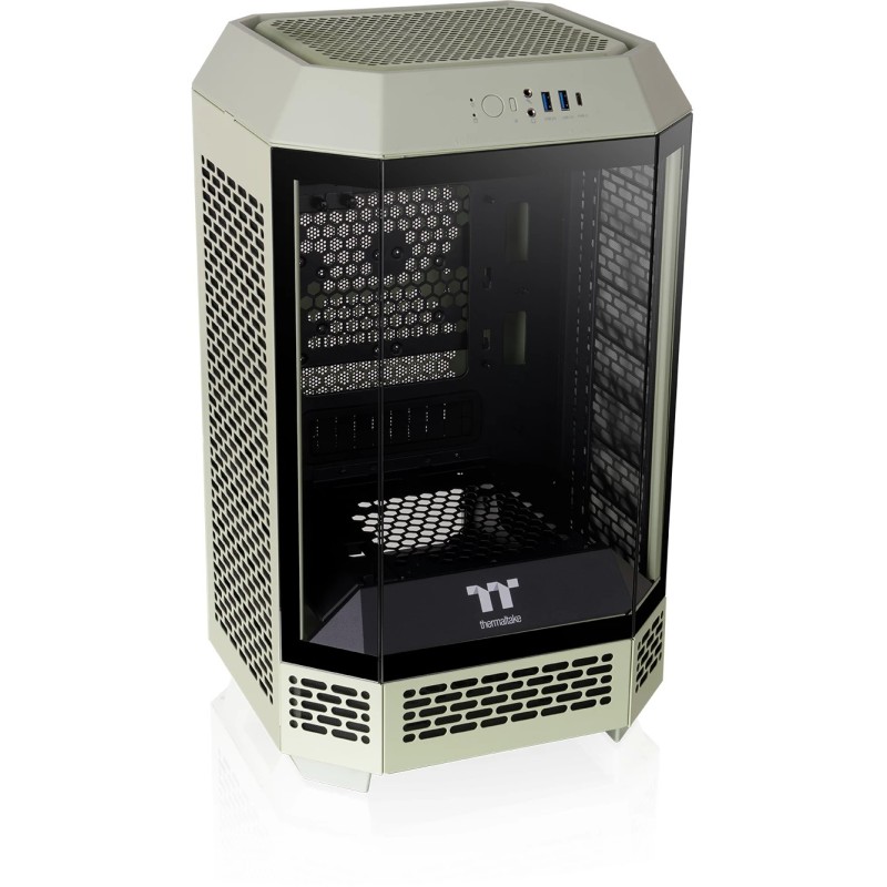 Buy Thermaltake The Tower 250 TG - Matcha Green Mini-ITX Case, LCD Display, 360m... in Cyprus, Nicosia, Limassol, Larnaka, Pafos