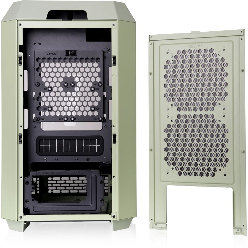 Buy Thermaltake The Tower 250 TG - Matcha Green Mini-ITX Case, LCD Display, 360m... in Cyprus, Nicosia, Limassol, Larnaka, Pafos